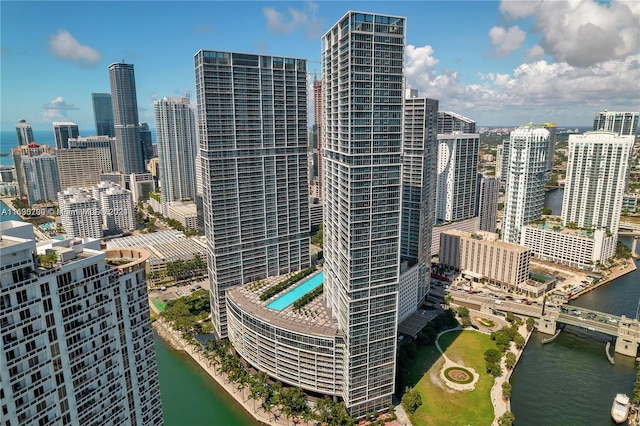 view of city featuring a water view