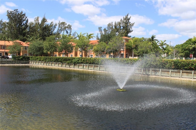 view of water feature