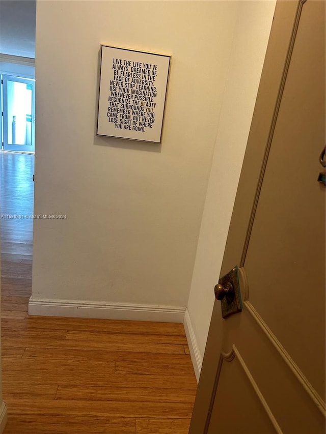 room details featuring hardwood / wood-style flooring