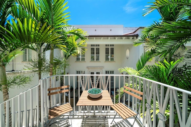 view of balcony