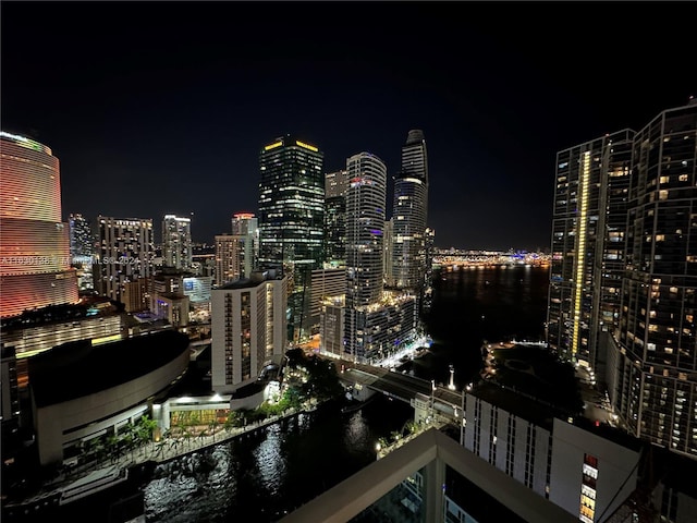 city view featuring a water view