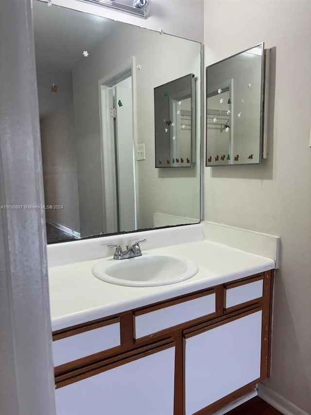 bathroom with vanity