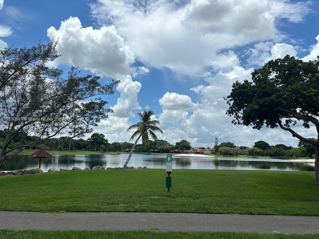 view of water feature