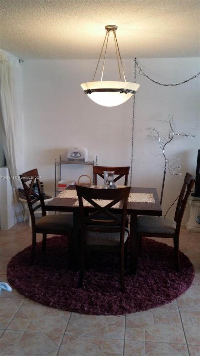 view of tiled dining room