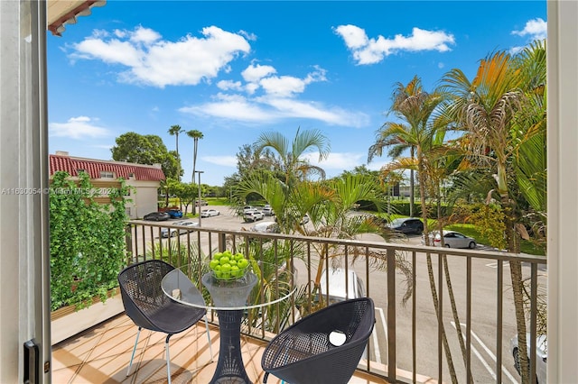 view of balcony