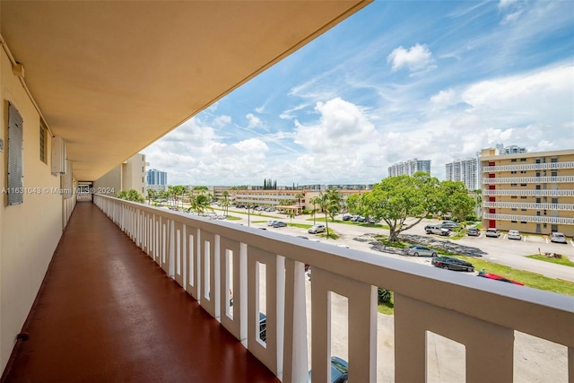 view of balcony