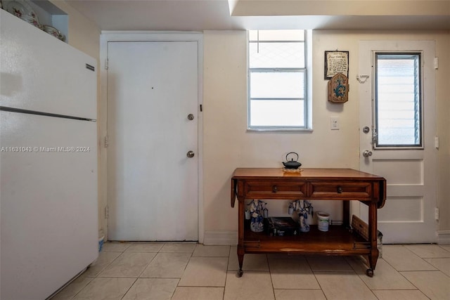 tiled foyer entrance featuring plenty of natural light