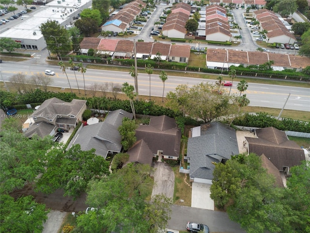 bird's eye view featuring a residential view