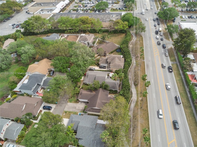 bird's eye view with a residential view