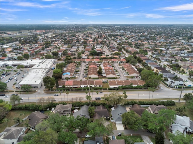 aerial view featuring a residential view