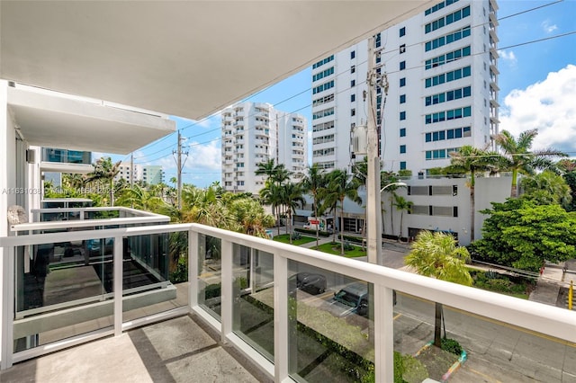 view of balcony