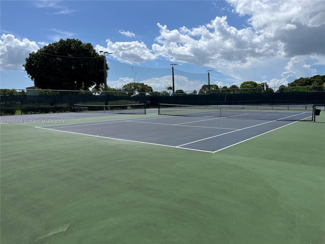 view of sport court