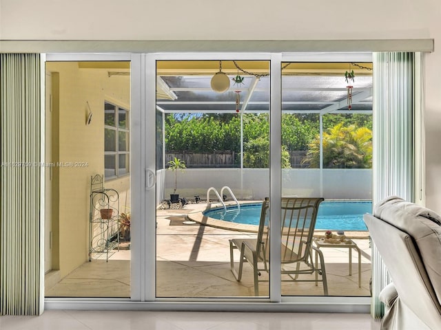 view of doorway to outside