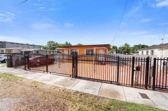 2901 SW 21st St, Miami, FL 33145 - single story home featuring a fenced front yard and a gate
