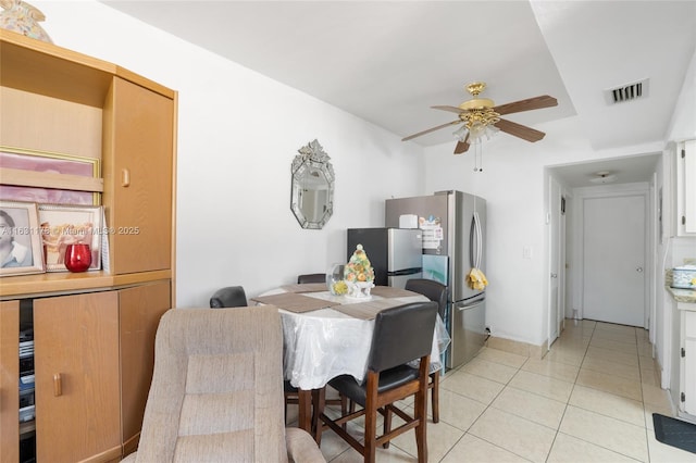 2901 SW 21st St, Miami, FL 33145 - dining space featuring a ceiling fan and light tile patterned floors