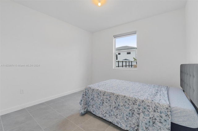 view of tiled bedroom