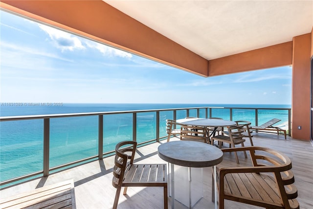 17749 Collins Ave Unit 1802, Sunny Isles Beach, FL 33160 - balcony featuring a water view