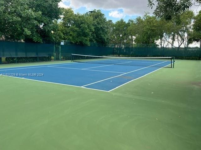 view of tennis court