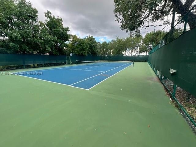 view of tennis court