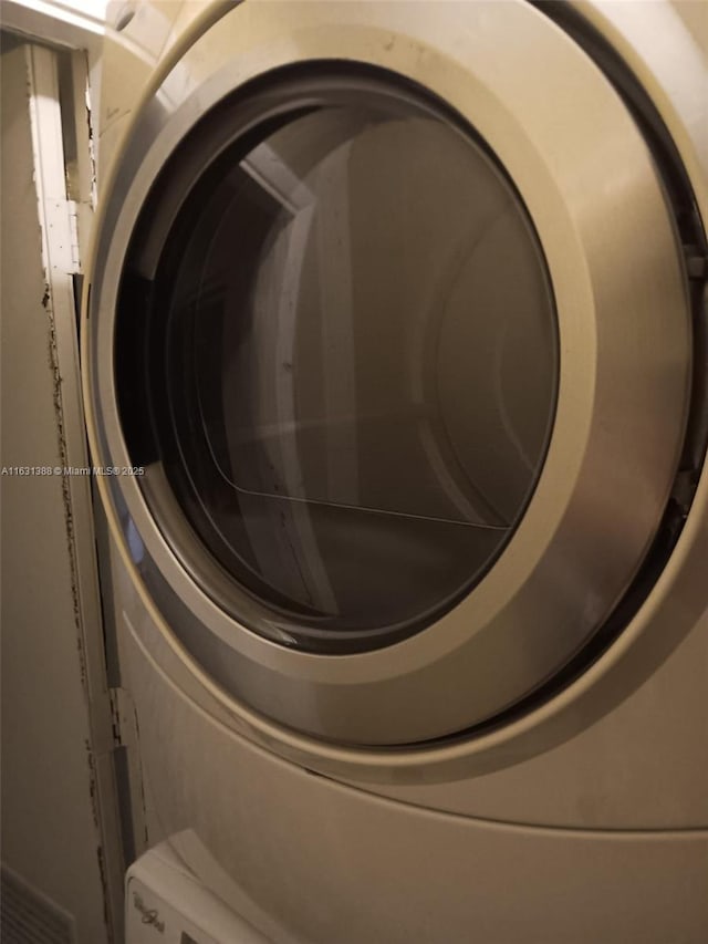 7480 NW 17th St Unit 305, Plantation, FL 33313 - laundry view of stacked washer / drying machine