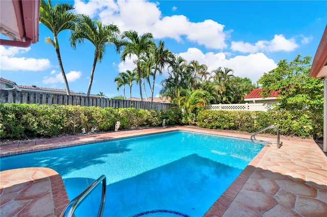 view of pool