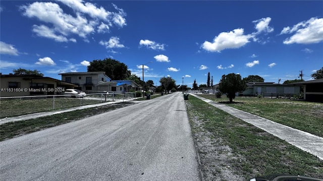 view of road