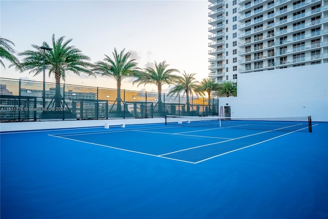 view of tennis court