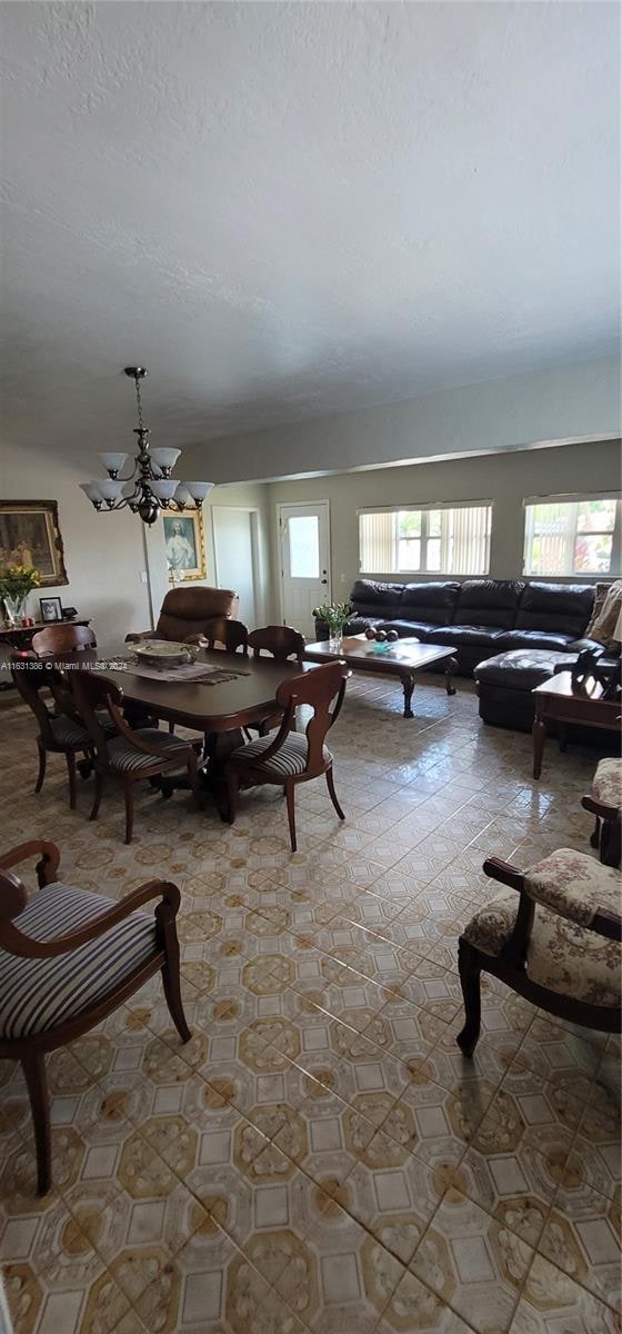 dining room featuring tile patterned floors