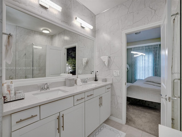 4414 Ficus St, Hollywood, FL 33021 - bathroom featuring ensuite bath, a sink, and a shower stall