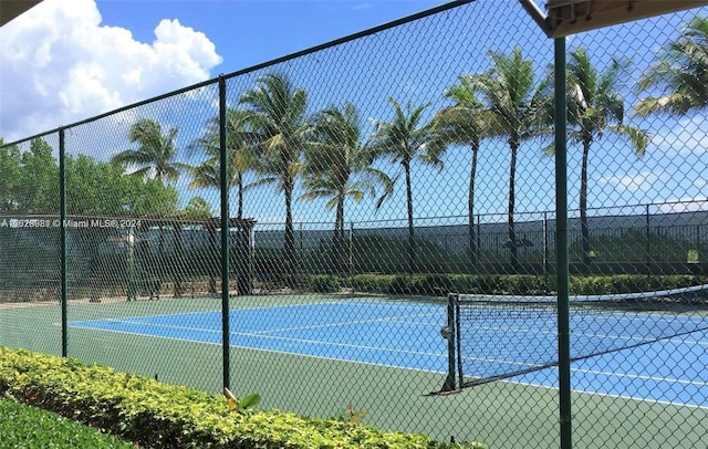 view of tennis court