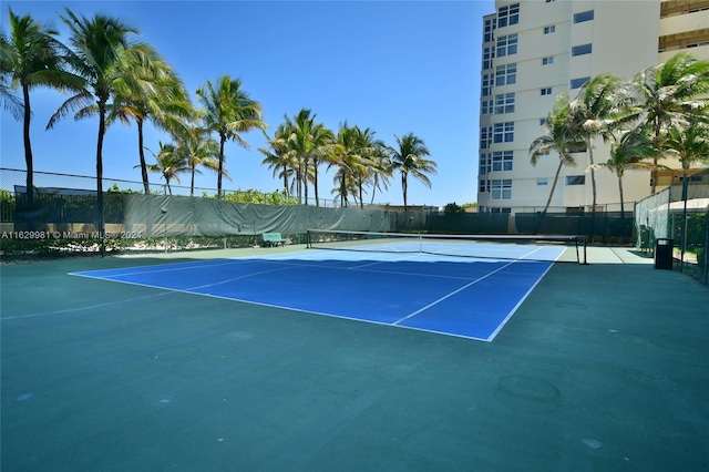 view of tennis court