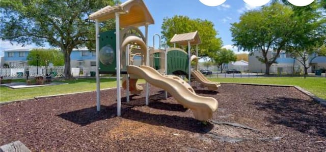 view of jungle gym