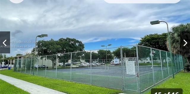 view of tennis court