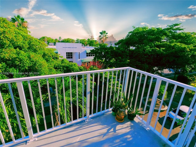 view of balcony