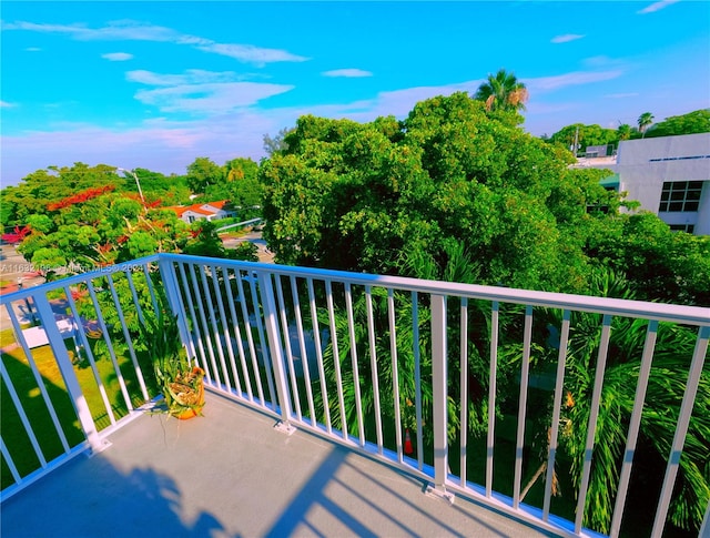 view of balcony