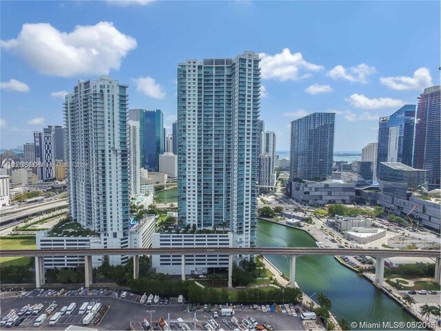 view of city featuring a water view