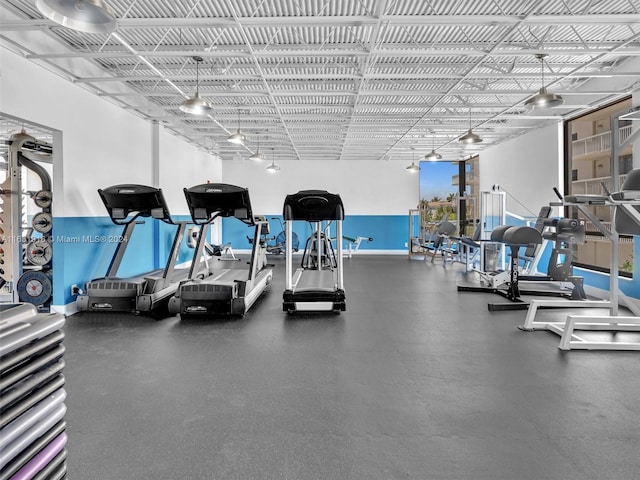 view of exercise room