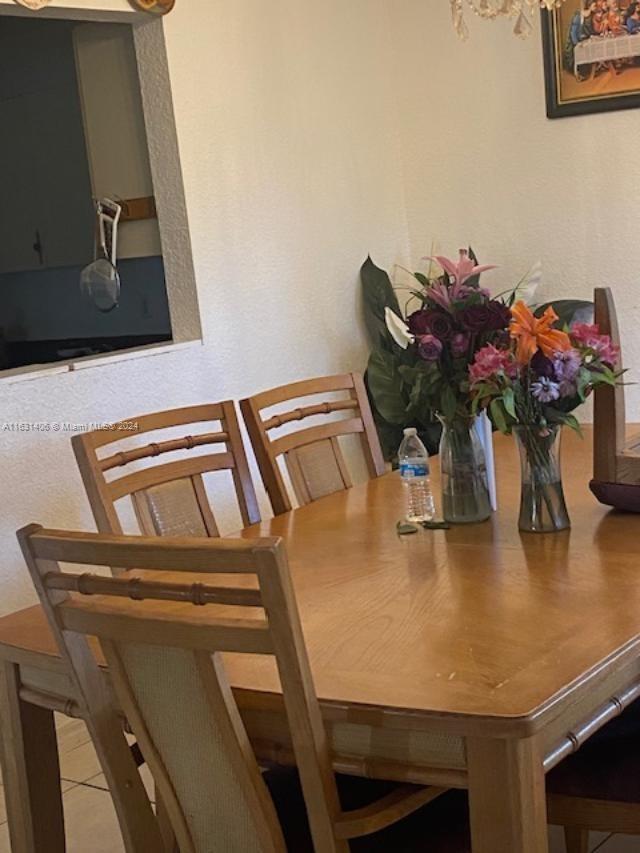 view of dining area