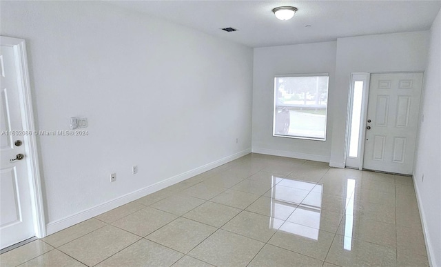 view of tiled foyer