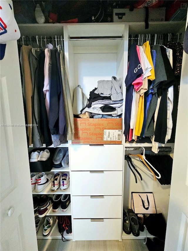 view of closet