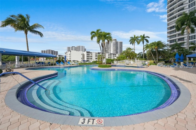 view of pool