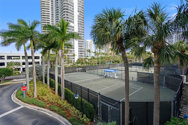 view of sport court