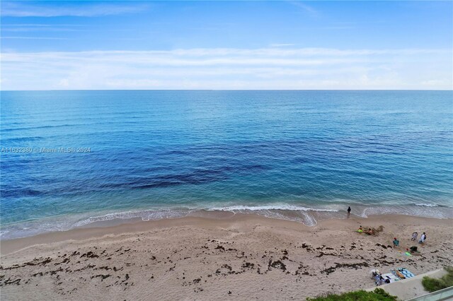 water view with a view of the beach