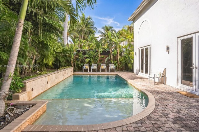 view of pool with a patio area