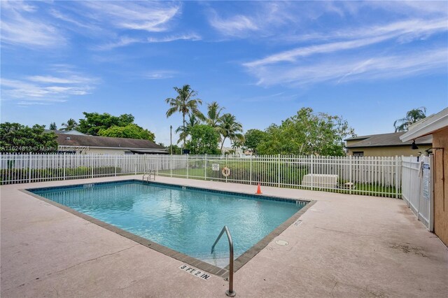 view of pool with a patio