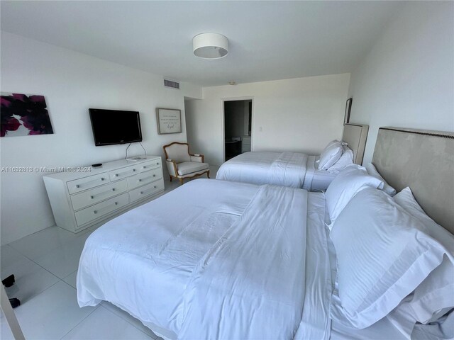 view of tiled bedroom