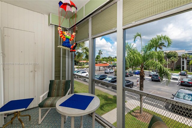 view of sunroom