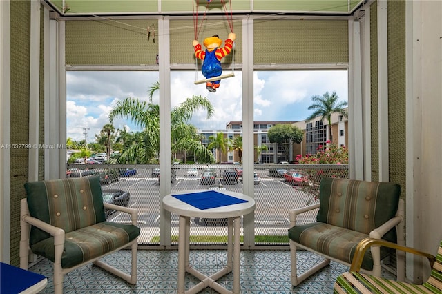 view of sunroom