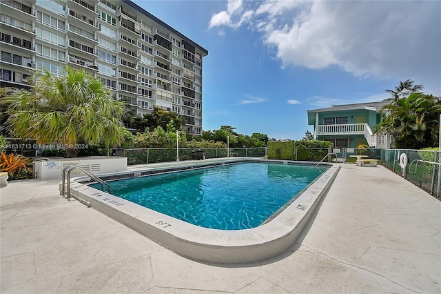 view of pool with a patio