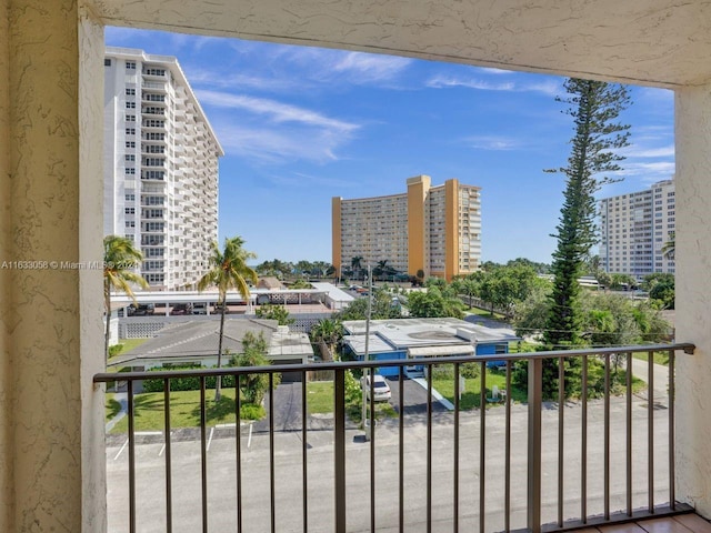 view of balcony